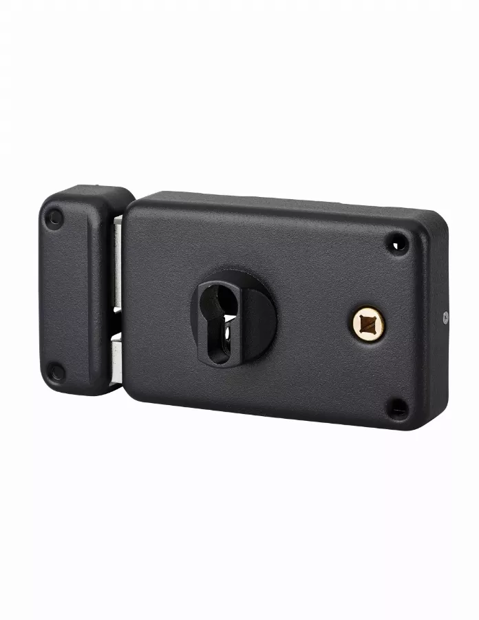 Serrure de grille horizontale THIRARD à fouillot et cylindre profil européen - Gauche - 140x88 - 009779