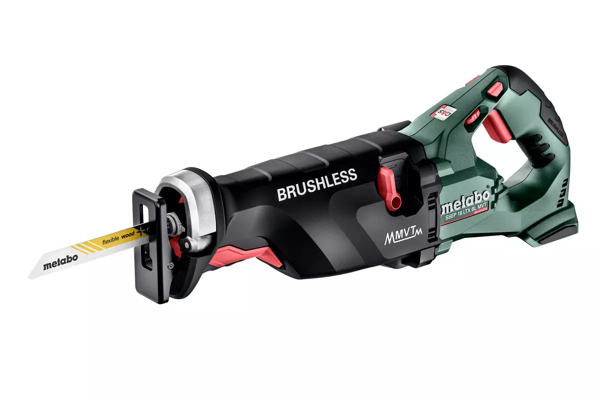 Scie sabre sans fil SSEP 18 LTX BL MVT solo en coffret Métabox 165L - 18V - METABO - 602258840