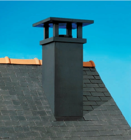 Sortie de toit Tradinov 90 à 103% Ø230 Clas noir lisse POUJOULAT TCP 100-230S - TCP100-230SNOIR LIS