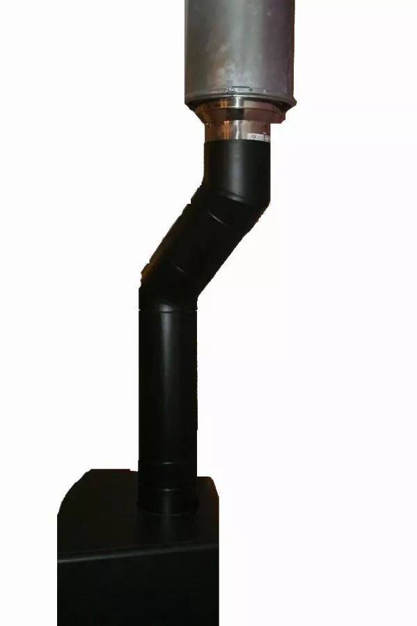 Sortie Inox 50 à 70S 150 DOM.h800 Noir mat ral 9019 POUJOULAT - 31150752NOIR