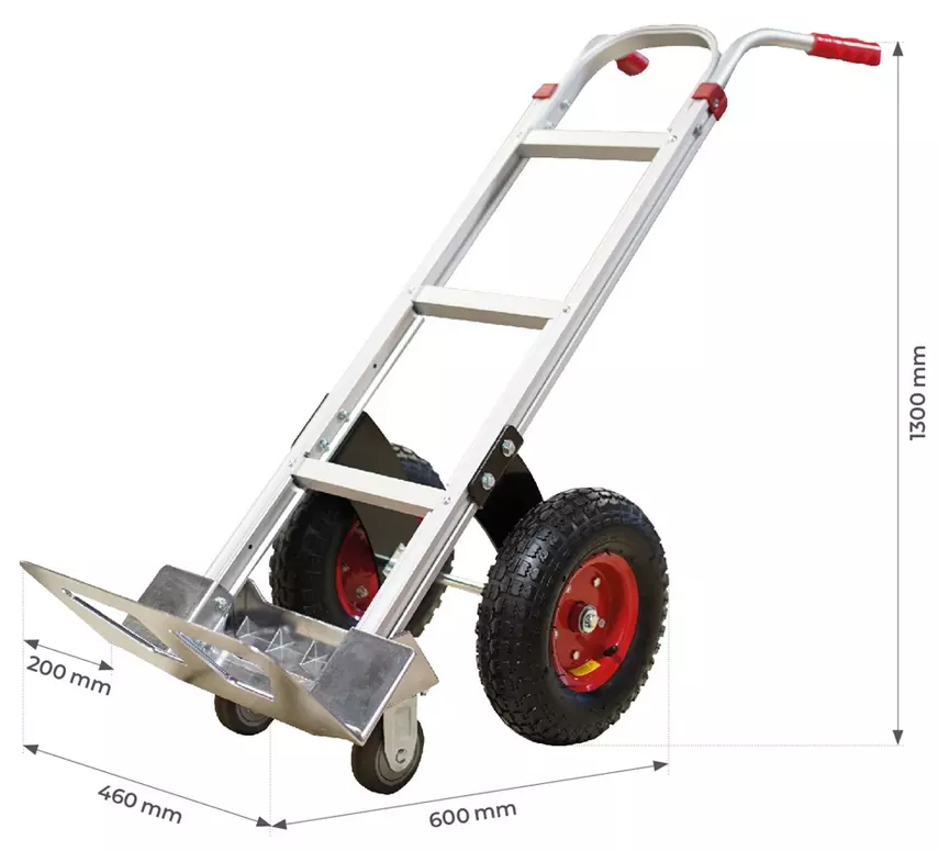 Diable aluminium STOCKMAN 250 kg - Roues tout-terrain - ST250R