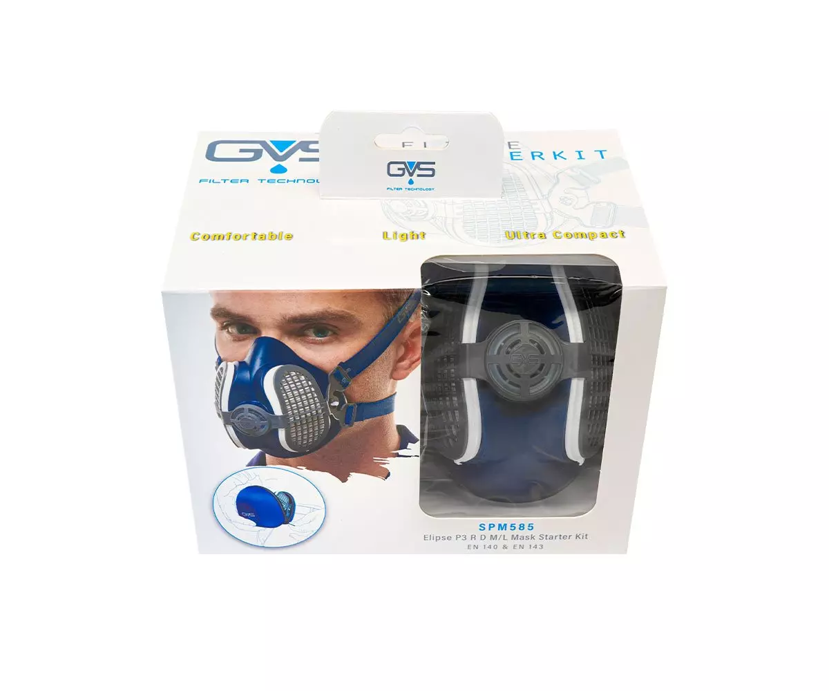 Pack starter demi-masque respiratoire Elipse P3 avec filtre + Etui de transport - GVS - SPM585