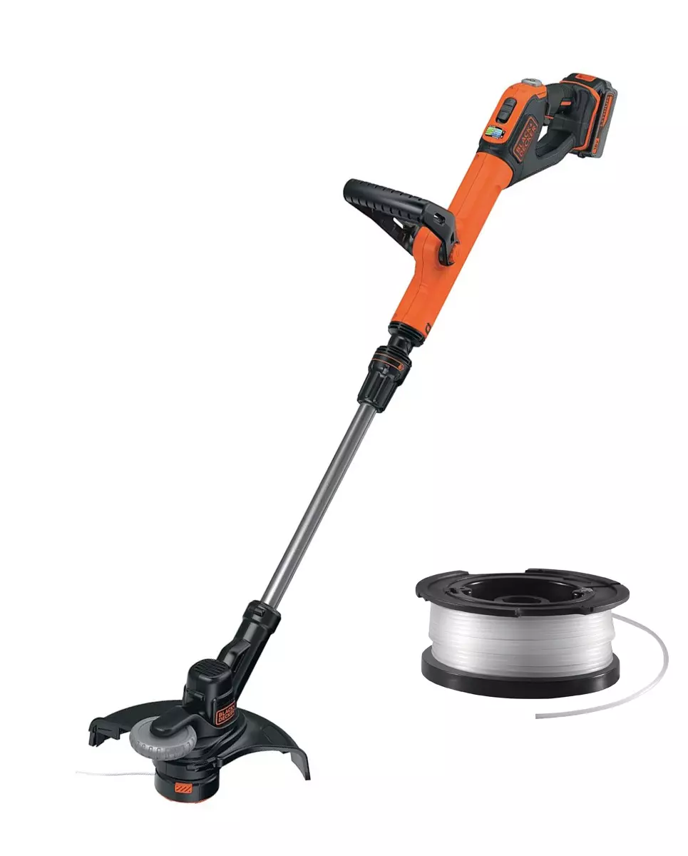 Coupe bordure sans fil Eco-Turbo 28cm - BLACK+DECKER - avec 1 batterie 18V 4.0 Ah + chargeur + bobine de fil - STC1840EPC-QW