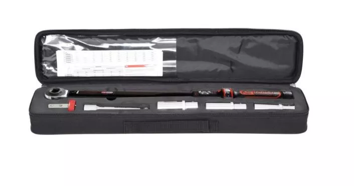 Clé dynamométrique Ergotorqueprecision avec trousse KS TOOLS 40-200Nm - 5 pièces - 516.1905