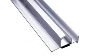 Seuil pour bois à joint sur dormant BILCOCQ - 42 x 82 mm - anodisé incolore - ISOL56T