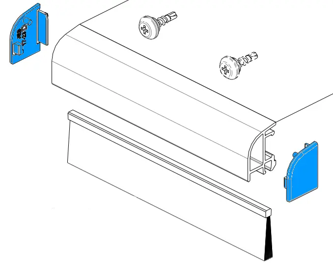 Sachet de 50 jeux d'embouts pour jet eau JEB17/23 Gris 2035 BILCOCQ - JEB17/23-L10-S