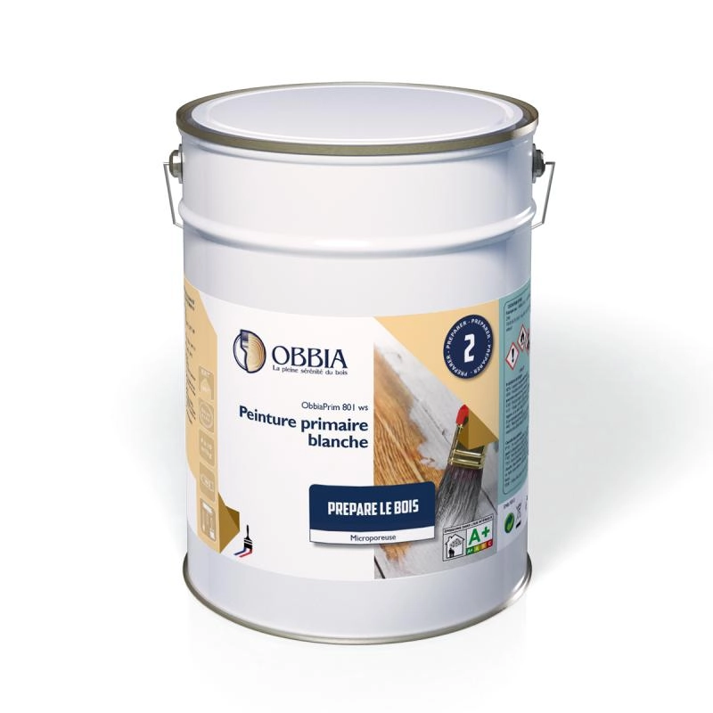 Peinture d'impression primaire ObbiaPrim 801 WS OBBIA - bidon 5kg - OBBIAPRIM801WS 5KG