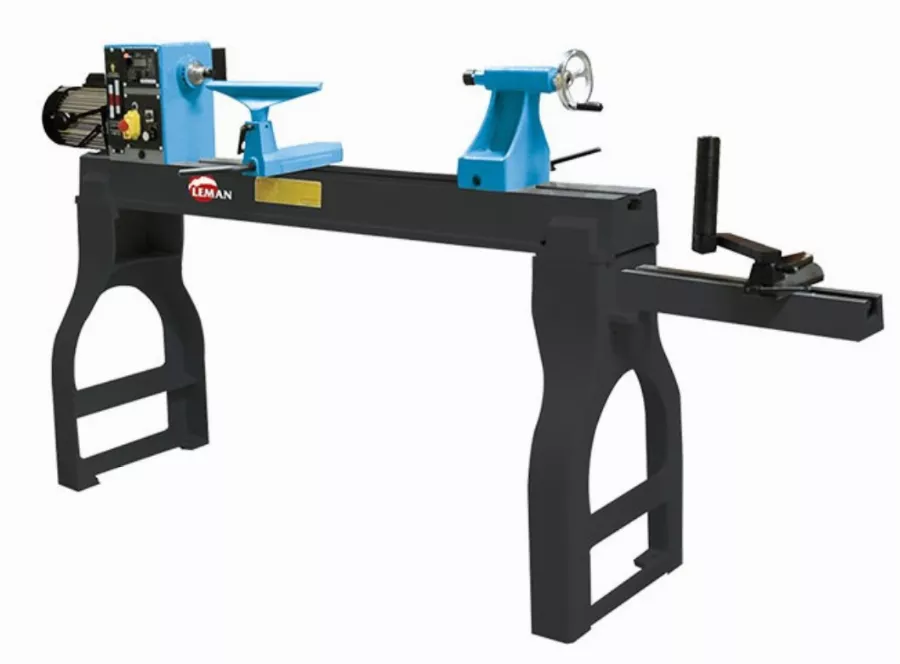 Tour à bois électronique 1200MM avec piétement en fonte - LEMAN - TAB120
