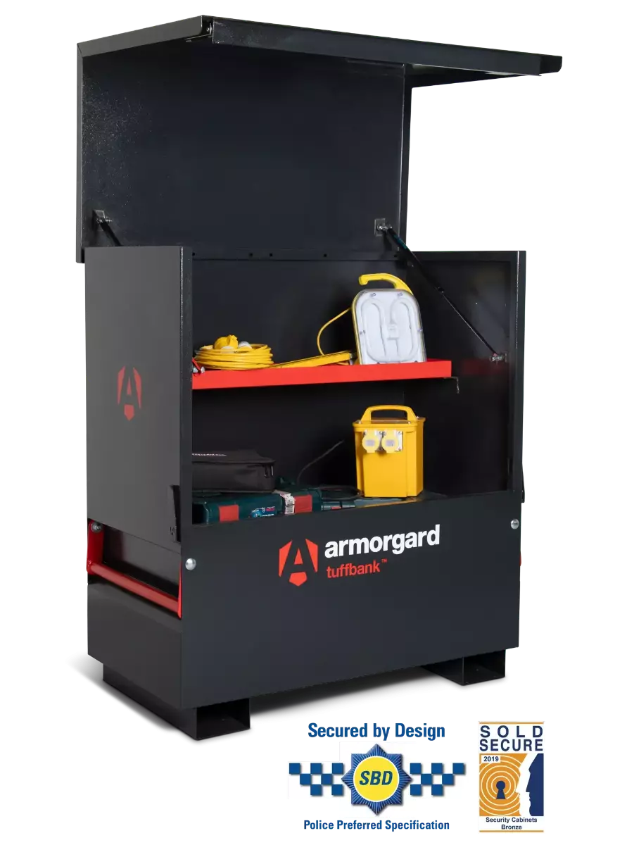 Coffre de chantier Tuffbank - 115 x 61.5 x 126.5 cm - ARMORGARD - TBC4