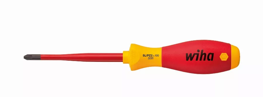 Tournevis Softfinish Slimfix PlusMinus WIHA Pozidriv SL/PZ 2x100 - 36330