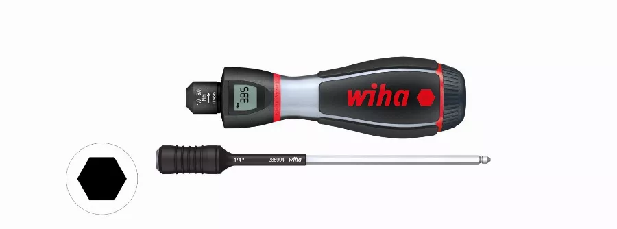 Tournevis WIHA iTorque Dynamométrique 1 à 6 Nm - Lame Torque porte-embout 1/4" - 36888