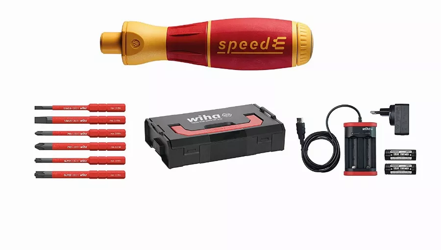 Tournevis automatique WIHA SpeedE - Set n°1 en coffret avec accessoires - 41911