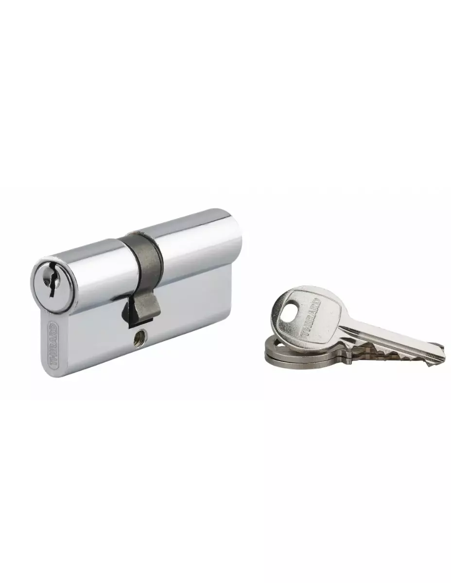 Cylindre de serrure à clé crantée Ecopro nickelé - 30 x 40 - Varié - THIRARD - 00007278