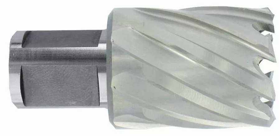 Fraise à carotter TIVOLY HSS - série courte Ø20 L60 mm - Weldon ESSENTIAL - 1037051