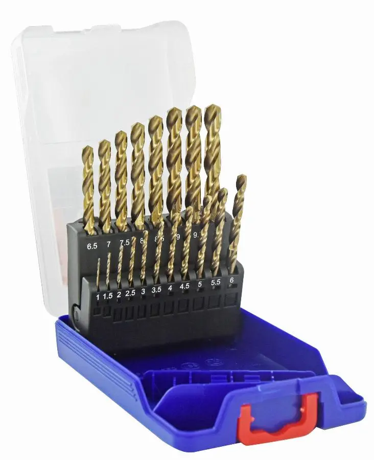 Foret HSS taille meule cylindrique court TIVOLY - Coffret de 19 pièces - 11451970015