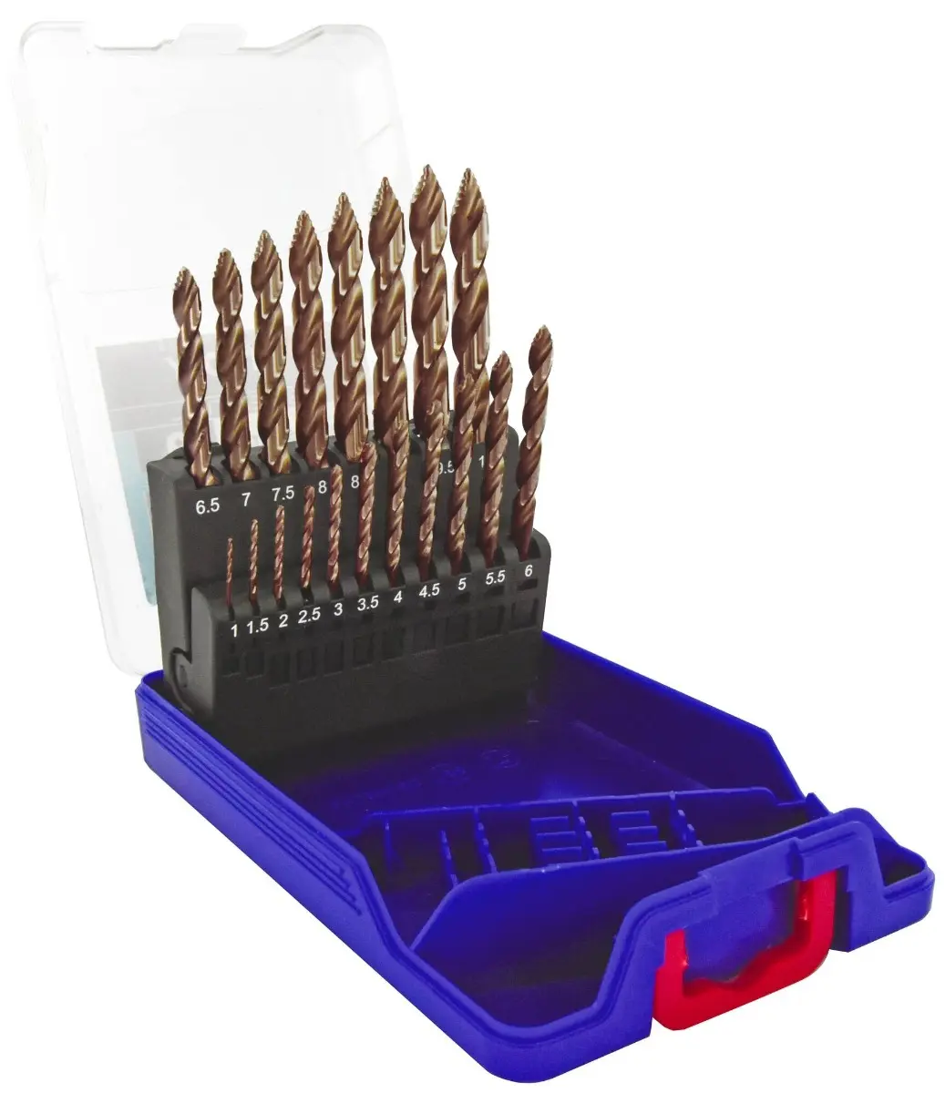 19 Forets métaux TSP HSS taillés meulés revêtus FUSIO - affûtage étagé - Ø 1 à 10 mm - TIVOLY - 11457170015