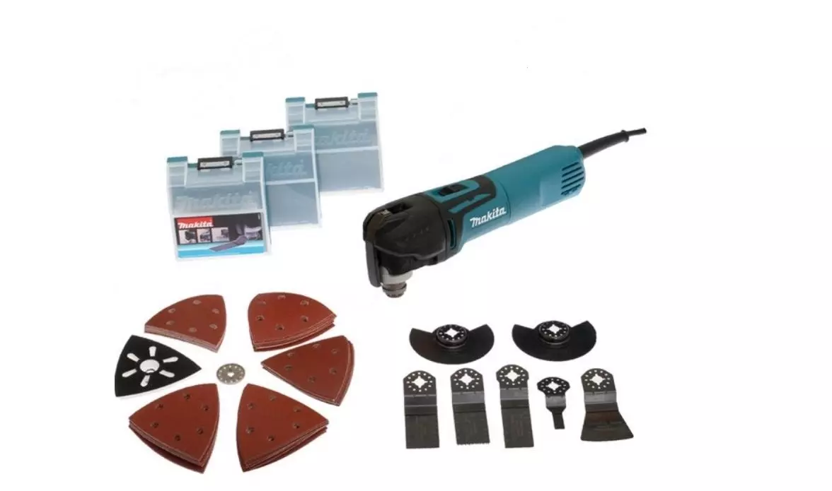 Découpeur Ponceur Multifonctions MAKITA 320W + Accessoires en Coffret MAK-PAC - TM3010CX3J