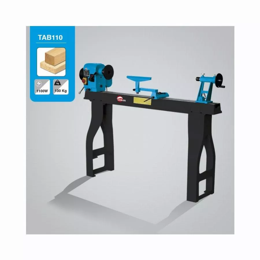 Tour à bois électronique 1100MM avec piétement en fonte - LEMAN - TAB110