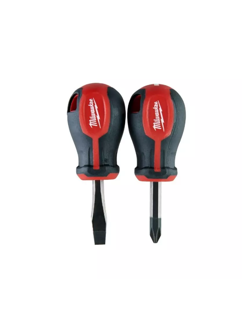Set 2 tournevis Trilobe Stubby - 45 mm - MILWAUKEE - 4932471810
