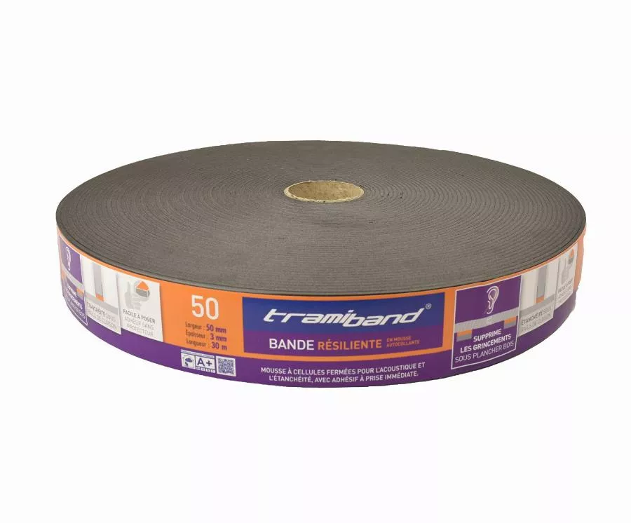 Bande acoustique sous parquet TRAMICO Tramiband SR - 45 x 3 mm - L 30 m - 2936270000