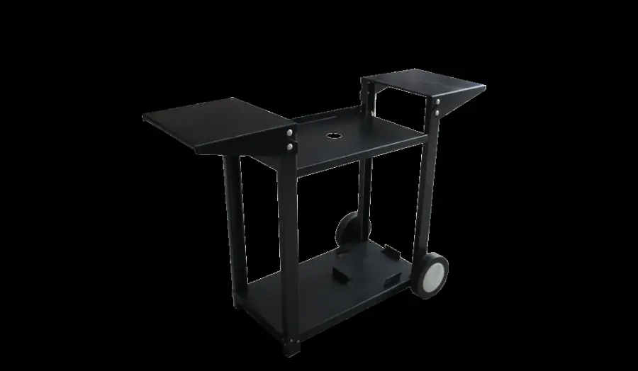 Chariot pour plancha 2 feux - Acier Epoxy - CHA007