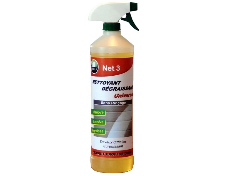 Nettoyant dégraissant universel NET 3 sans rinçage DALEP - Pulvérisateur 1L - 405001    