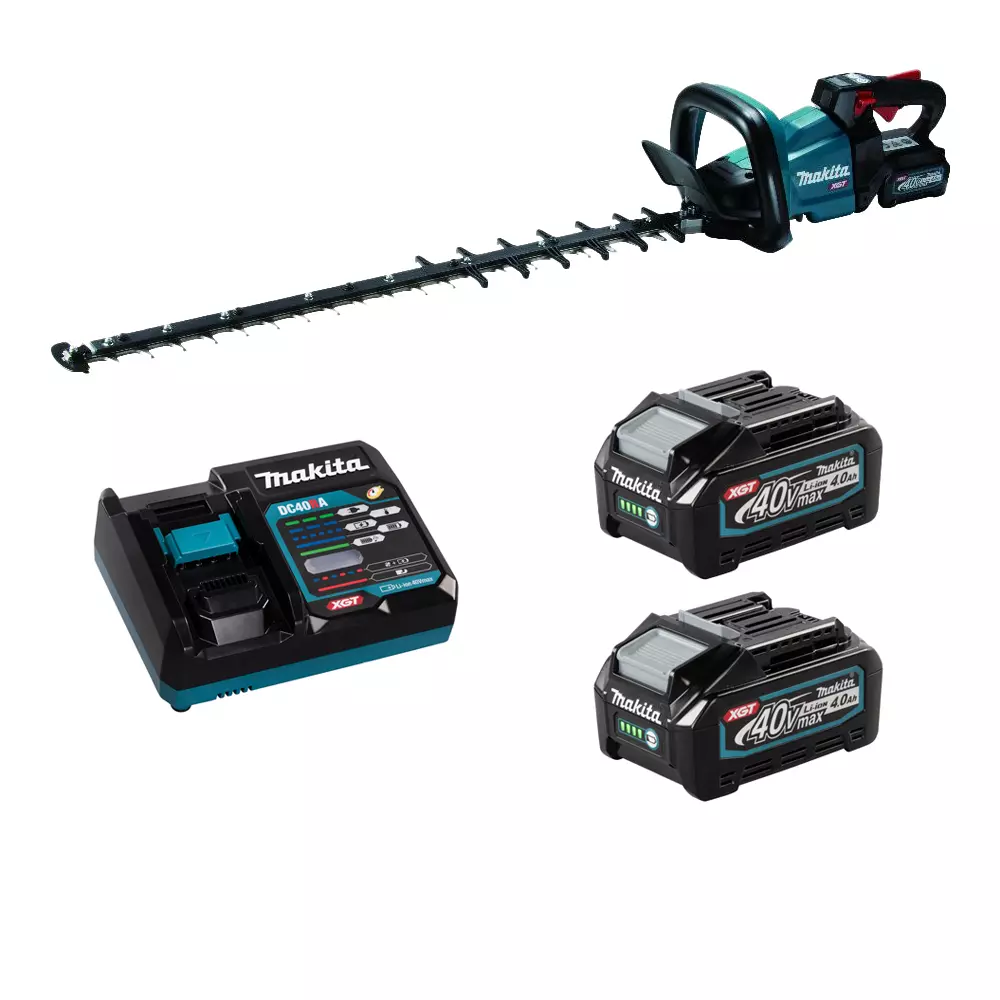 Taille-haie M 75 cm 40V max XGT - MAKITA - 2 batteries 40v 4.0Ah - chargeur - UH007GM201