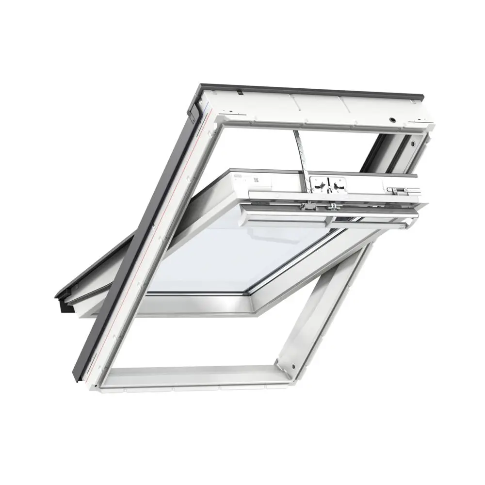 Fenêtre de toit VELUX à rotation - Tout confort Everfinish - Motorisation Integra - GGU UK08 005721 134x140