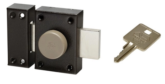 Verrou Eclador à bouton 7632 VACHETTE - Canon 40 mm - 16350000