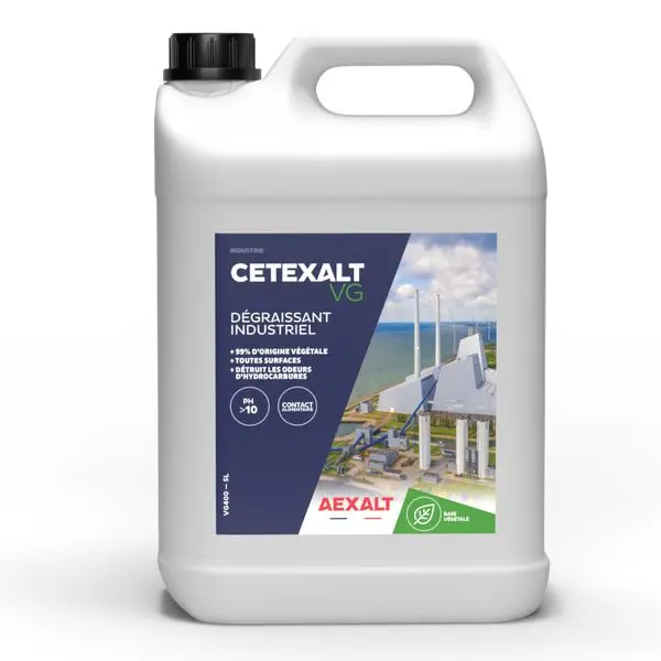 Dégraissant industriel végétal CETEXALT VG 5L - AEXALT - VG400