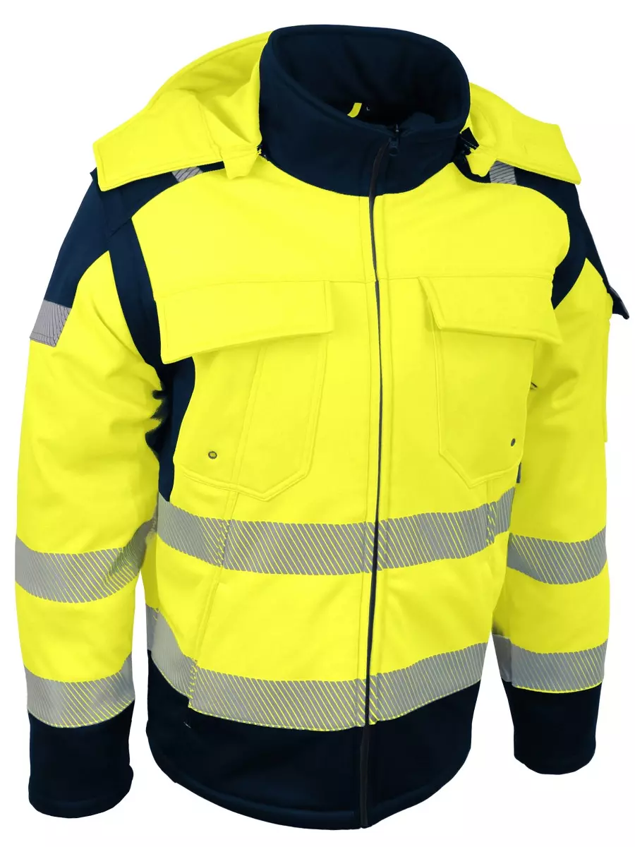 Veste Softshell de signalisation. Doublépolaire. 2X1 - SINGER - VILNA