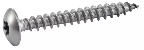 Vis à bois tête cylindrique large 6 lobes pour penture inox A4 - 6 x 40 mm - ACTON - 643106X40