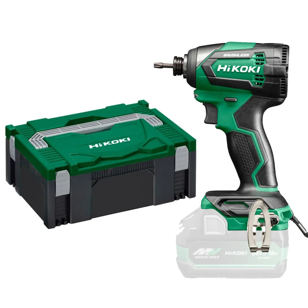 Visseuse à choc 175 Nm 18V Brushless sans batterie, ni chargeur en coffret HitCase II - HIKOKI - WH18DEW2Z