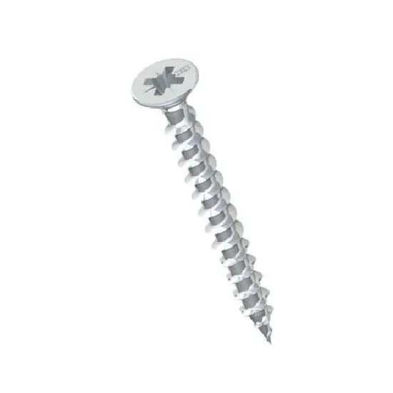 Vis HECO Fix-Plus Filetage total - Zingué Argent - Tête fraisée à trou POSIDRIV - Ø4 x 30 mm - Boite de 500 - 15398