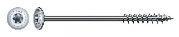 Vis bois SPAX tête disque Wirox Filetage partiel - 251011