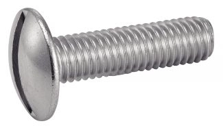 Boîte 100 Vis métaux tête ronde large poelier fendue Inox A2 ACTON - 5 x 60 mm - 622125X60