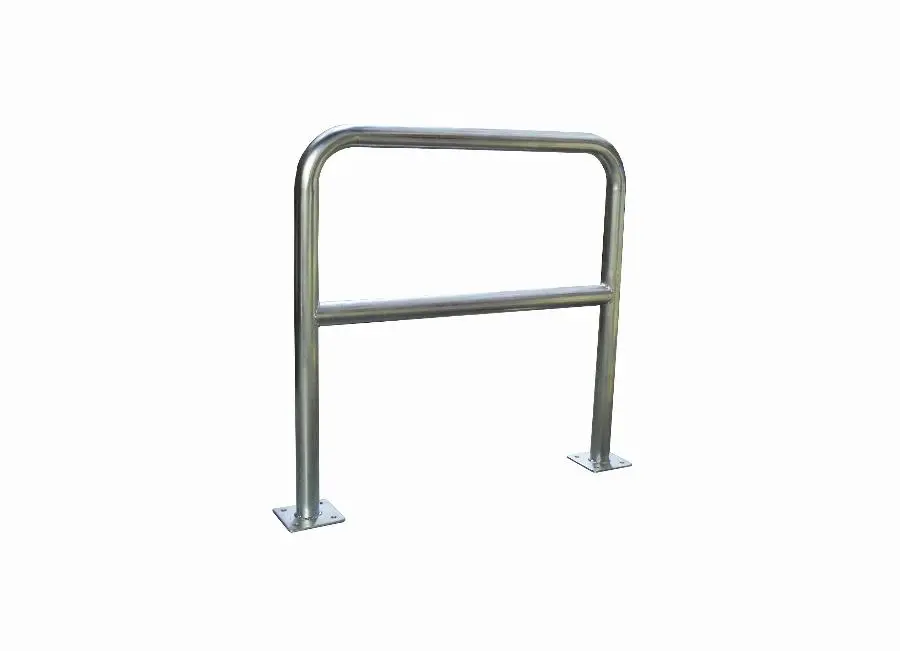 Barrière de protection avec platine 150 x 150 mm VISO - acier galva - 1000 x 1000 m - Ø40 mm - BAR400GAL