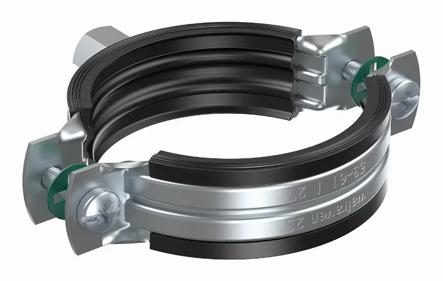 Colliers 2S avec isogaine WALRAVEN M8/10 Ø15-19 mm - Caoutchouc EPDM - 33435019