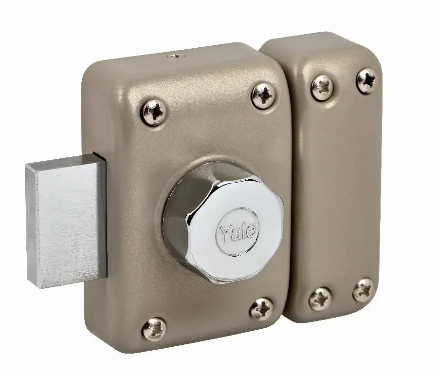 Verrou à bouton YALE - Cylindre 6 goupilles Ø 23 L 45 mm - YV26 - 20192000