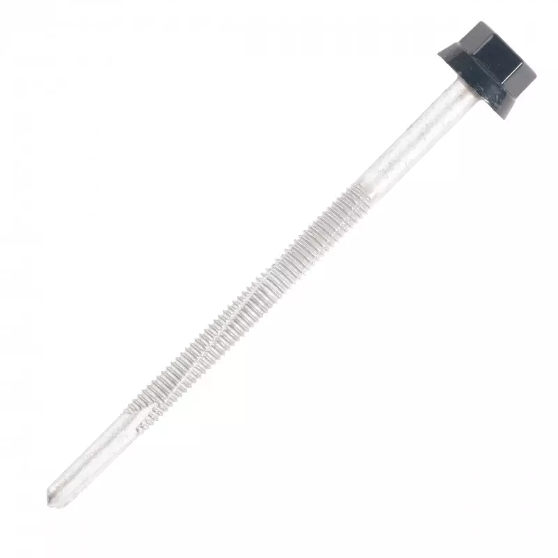 Vis bac acier SCELL-IT sommet nervure SCELL-IT Support métal IPN - Ø6 x 120 mm - TH12 - Bleu gris RAL5008 - Sachet  de 100 - ZTP-60120-5008