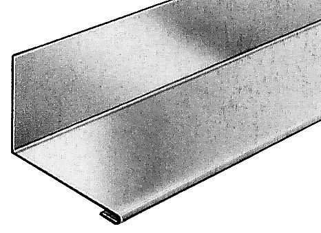 Raccordement sur mur latéral VM Building - anthra-zinc - pose à gauche - 80 x 60 x 24 mm - 1m - 206323000