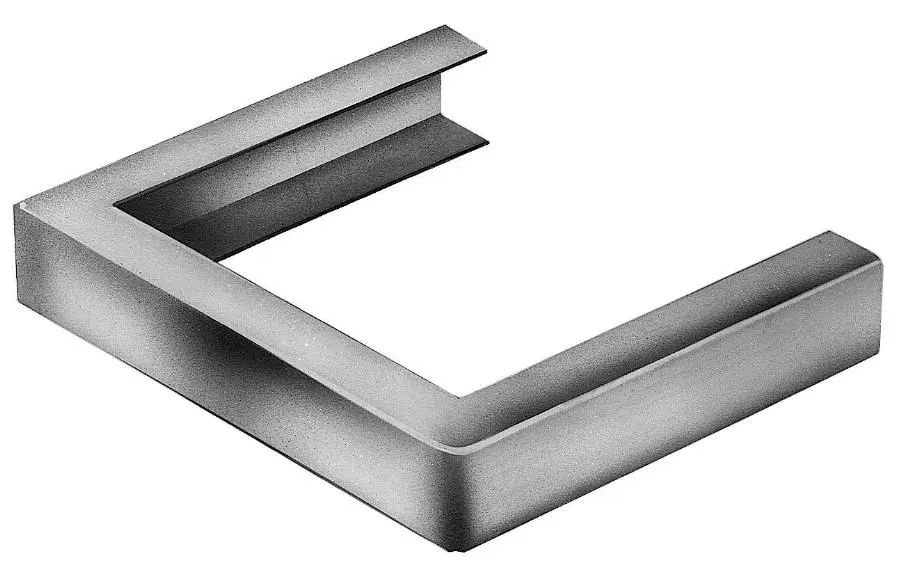 Bague carrée zinc naturel VM Building - 80 mm - 205960000